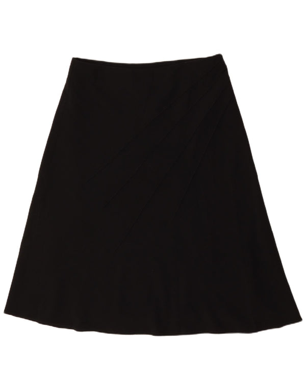 Marks & Spencer Γυναικεία φούστα A-Line UK 18 XL W36 Μαύρο Πολυεστέρας