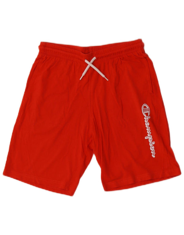 Champion Boys Graphic Sport Short 13-14 Years XL Red Cotton
