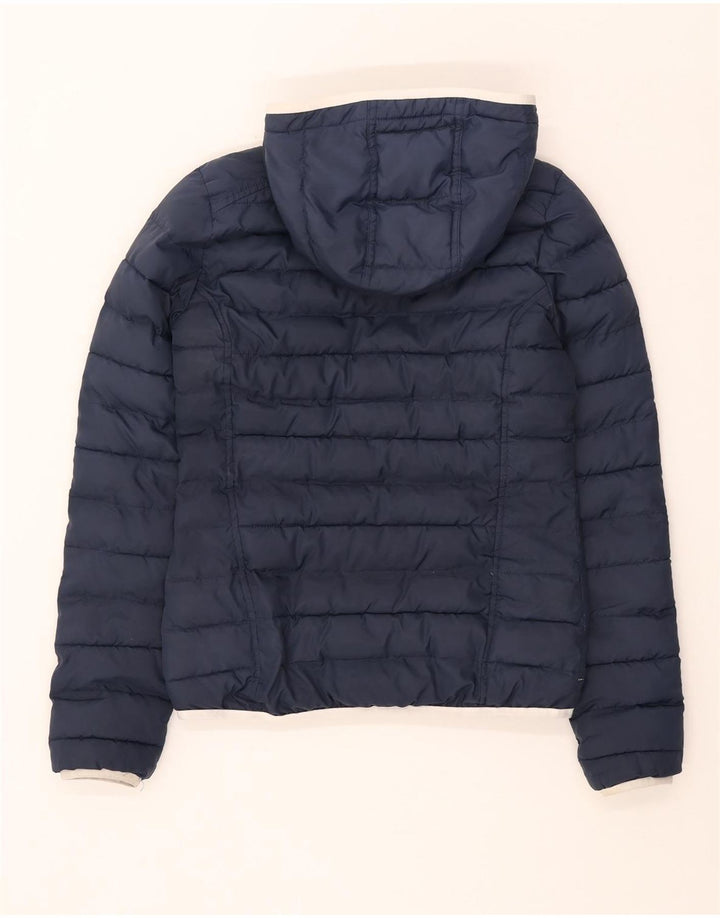 Adidas Γυναικείο μπουφάν με κουκούλα UK 6 XS Navy Blue Polyester