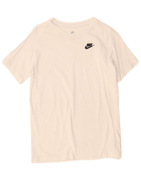 Μπλουζάκι Nike Boys T-shirt 13-14 ετών XL λευκό βαμβακερό