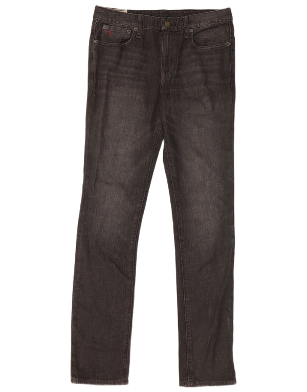 Polo Ralph Lauren Boys Slim Jeans 15-16 ετών W30 L31 Μαύρο βαμβακερό
