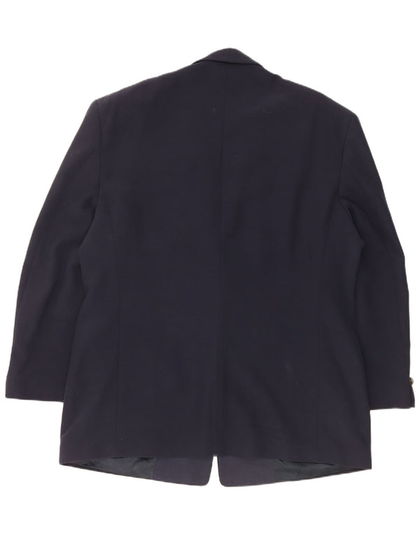 Carlo Pignatelli Ανδρικό σακάκι με 2 κουμπιά σακάκι IT 58 4XL Navy Blue Wool