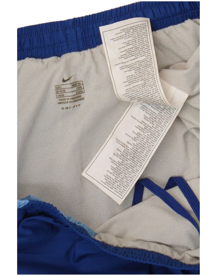 Ανδρικό αθλητικό σορτς NIKE Dri Fit σε μεγάλο μπλε χρώμα από πολυεστέρα