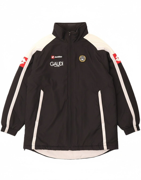 Ανδρικό γραφικό παλτό Lotto Windbreaker UK 44 2XL Μαύρο Colourblock Nylon