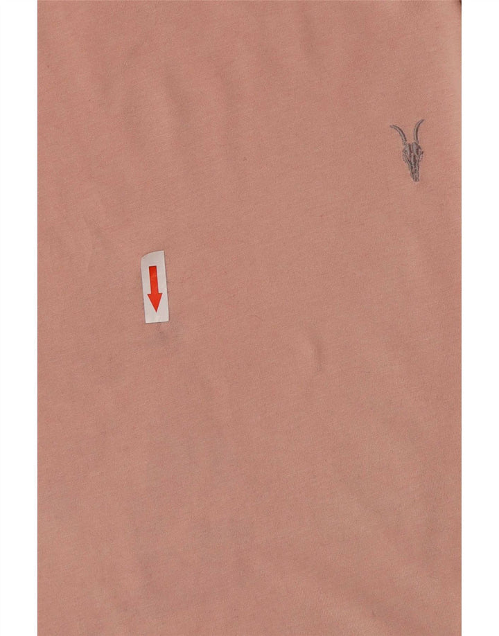 All Saints Ανδρικό T-Shirt με κανονική εφαρμογή Τοπ μεσαίο ροζ βαμβακερό
