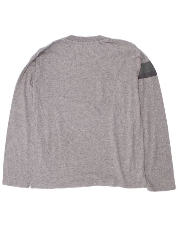 Armani Jeans Boys Graphic Top μακρυμάνικο 9-10 ετών Γκρι Colourblock