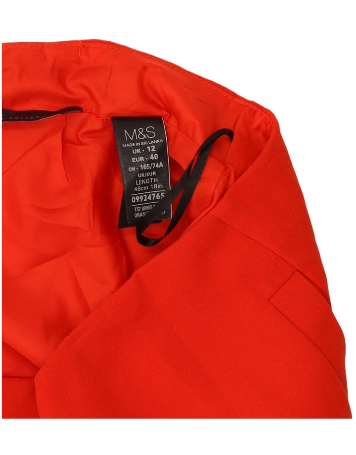 Marks & Spencer Γυναικεία Μίνι Φούστα UK 12 Medium W30 Red Polyester