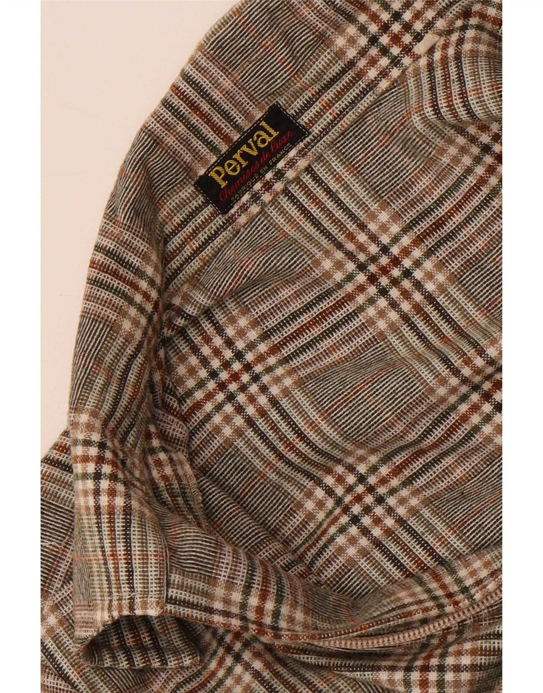 Vintage γυναικείο πουκάμισο με φερμουάρ UK 16 Large Grey Check