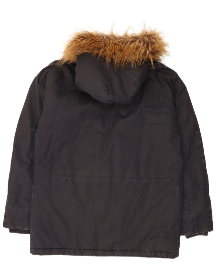 Woolrich Ανδρικό μπουφάν Parka με κουκούλα UK 40 Large Navy Blue Cotton