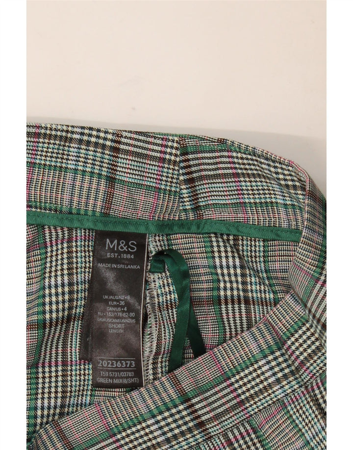 MARKS & SPENCER Γυναικείο Cropped Παντελόνι UK 8 Small W28 L24 Grey