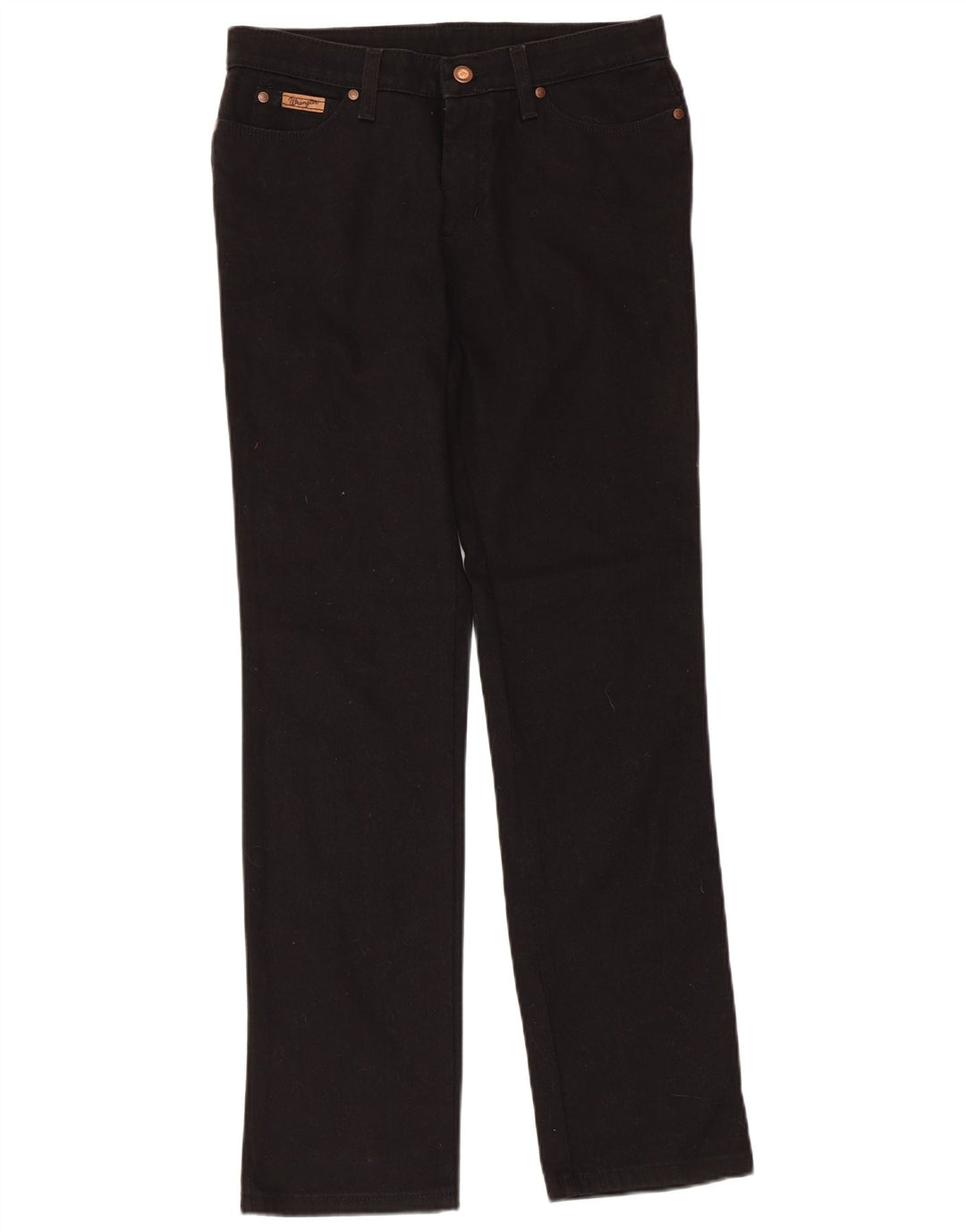 Ανδρικό τζιν WRANGLER ίσιο W30 L31 Μαύρο βαμβακερό