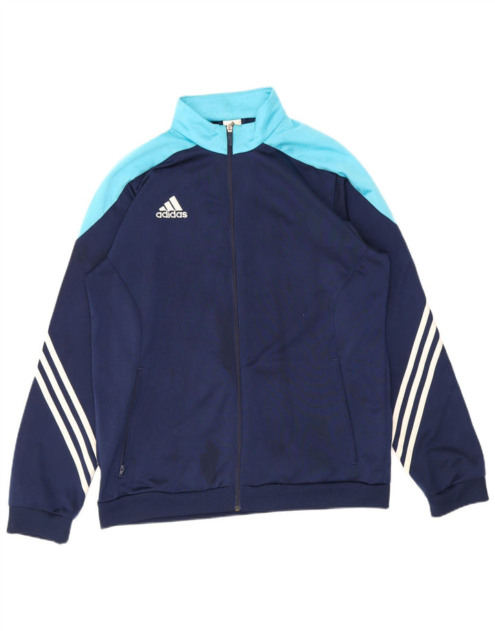 Ανδρική φόρμα Adidas Top Jacket Μεγάλο μπλε Navy Colourblock Πολυεστέρας