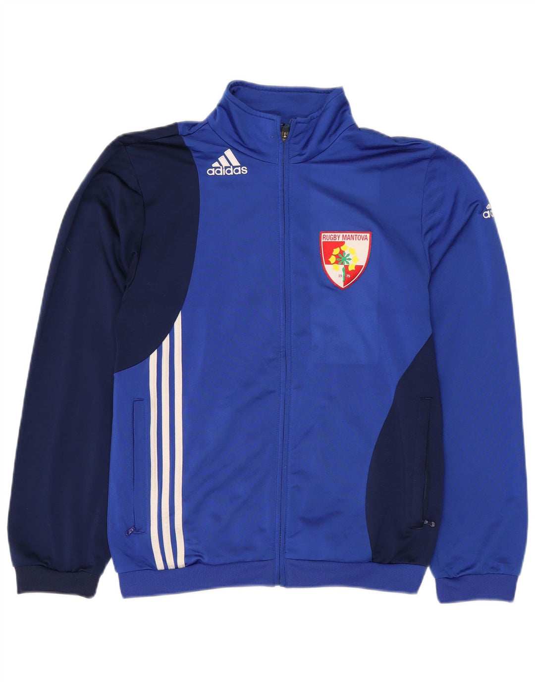 Ανδρική φόρμα γυμναστικής ADIDAS Top Jacket UK 38/40 Medium Blue Colourblock