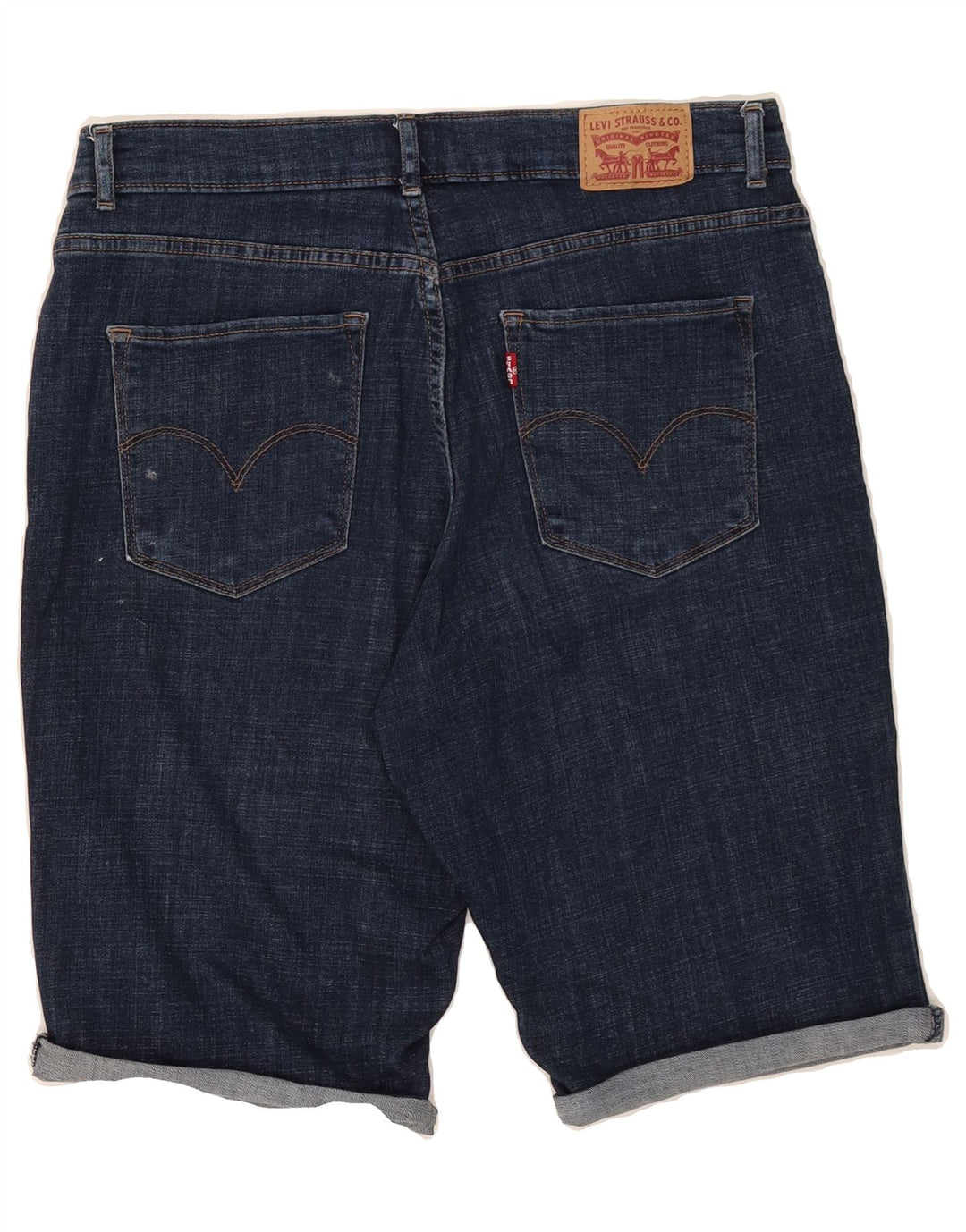 LEVI'S Womens Classic Bermuda Denim Shorts W30 Medium Blue Cotton Vintage Levi's and Second-Hand Levi's from Messina Hembry 