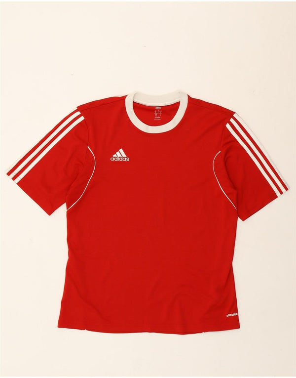 Ανδρικό T-Shirt Climalite Adidas Top Medium Red Polyester