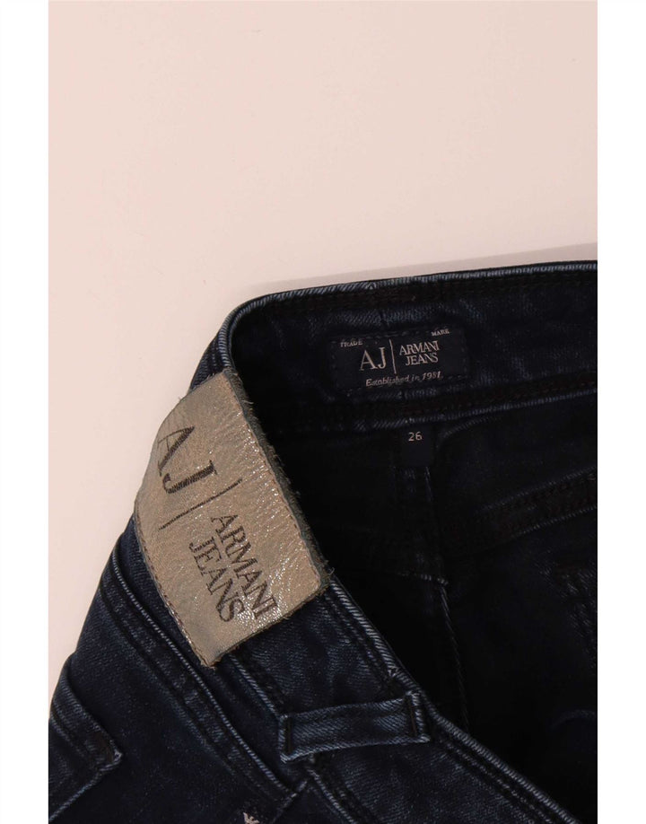 Armani Γυναικείο Slim Jeans W26 L29 Navy Blue Cotton
