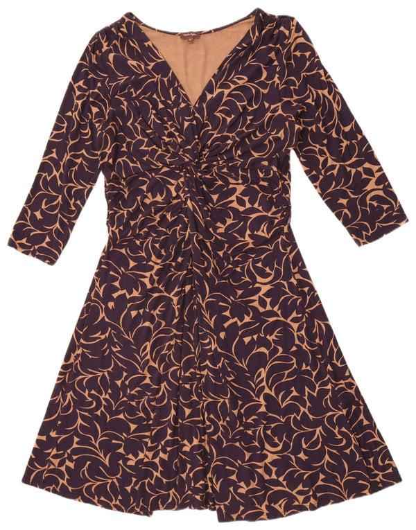 Phase Eight Γυναικείο φόρεμα 3/4 με μανίκια A-Line UK 16 Μεγάλο Navy Blue Floral