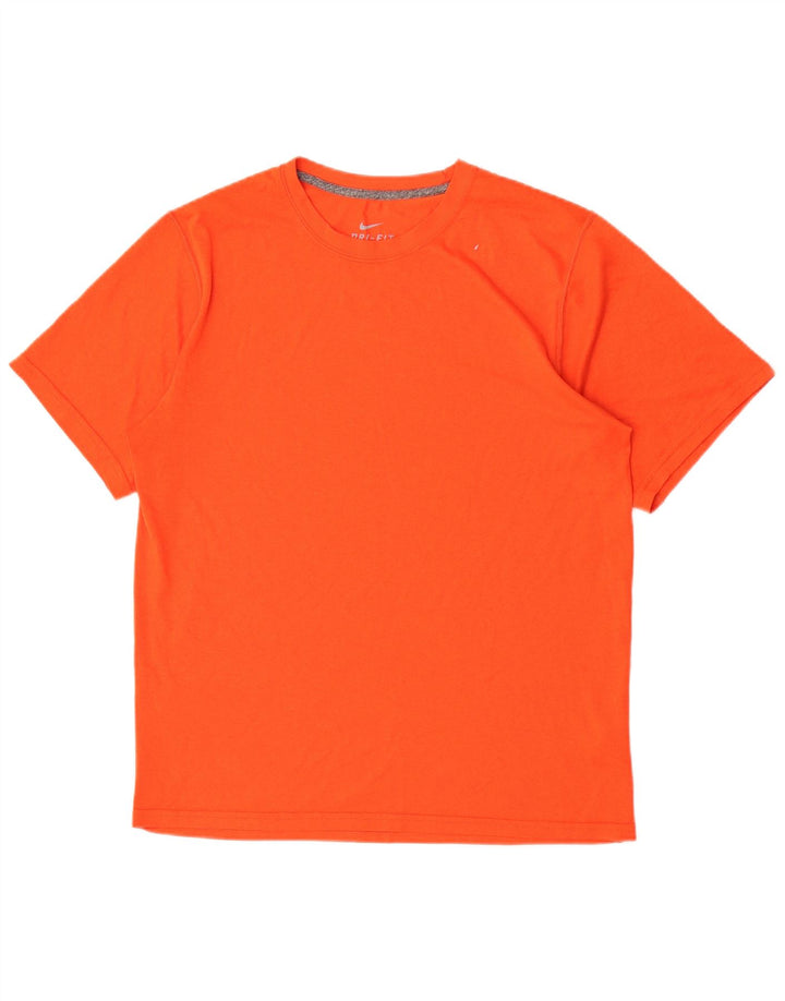 Ανδρικό T-Shirt Nike Dri Fit Τοπ μεσαίου πορτοκαλί πολυεστέρα