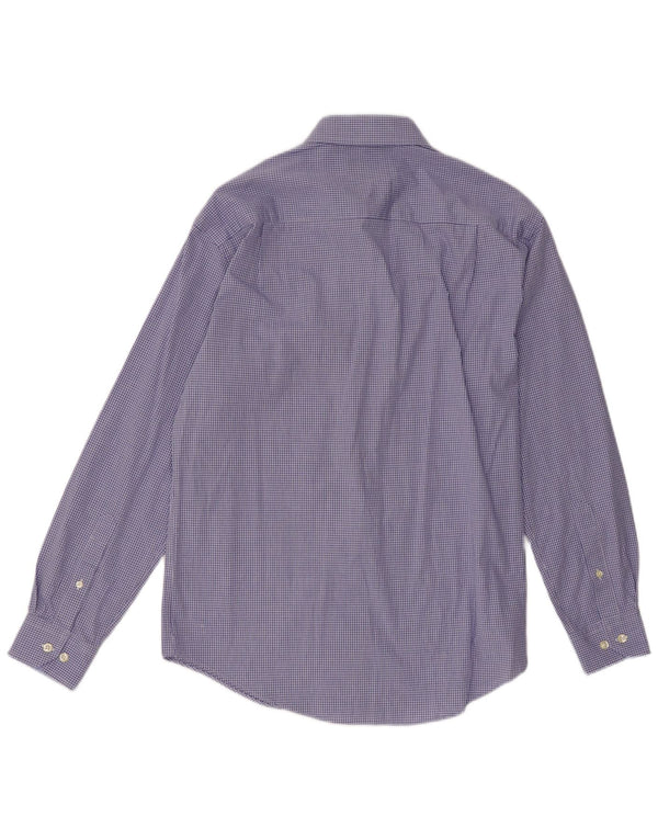 NAUTICA Ανδρικό πουκάμισο Classic Fit Μέγεθος 15 Medium Blue Check Cotton