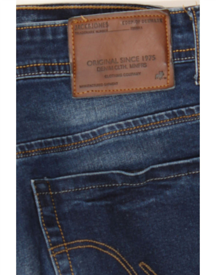 JACK & JONES Mens Slim Jeans W34 L34 Blue Vintage Jack & Jones and Second-Hand Jack & Jones from Messina Hembry 
