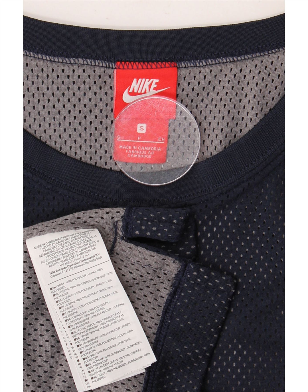 Ανδρικό γραφικό γιλέκο NIKE Μικρό μπλε ναυτικό πολυεστέρας