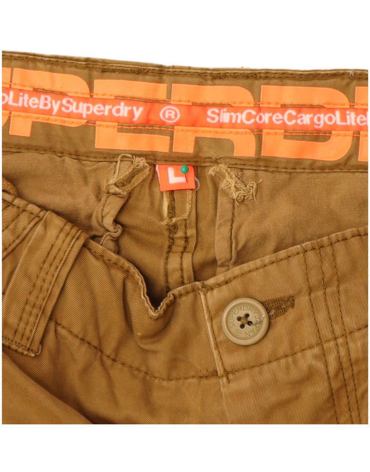 Ανδρικό σορτς Superdry Core Slim Cargo μεγάλο W34 Μπεζ βαμβακερό
