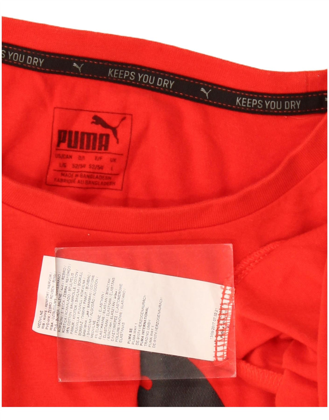 Ανδρικό γραφικό T-Shirt Puma Top μεγάλο κόκκινο βαμβακερό