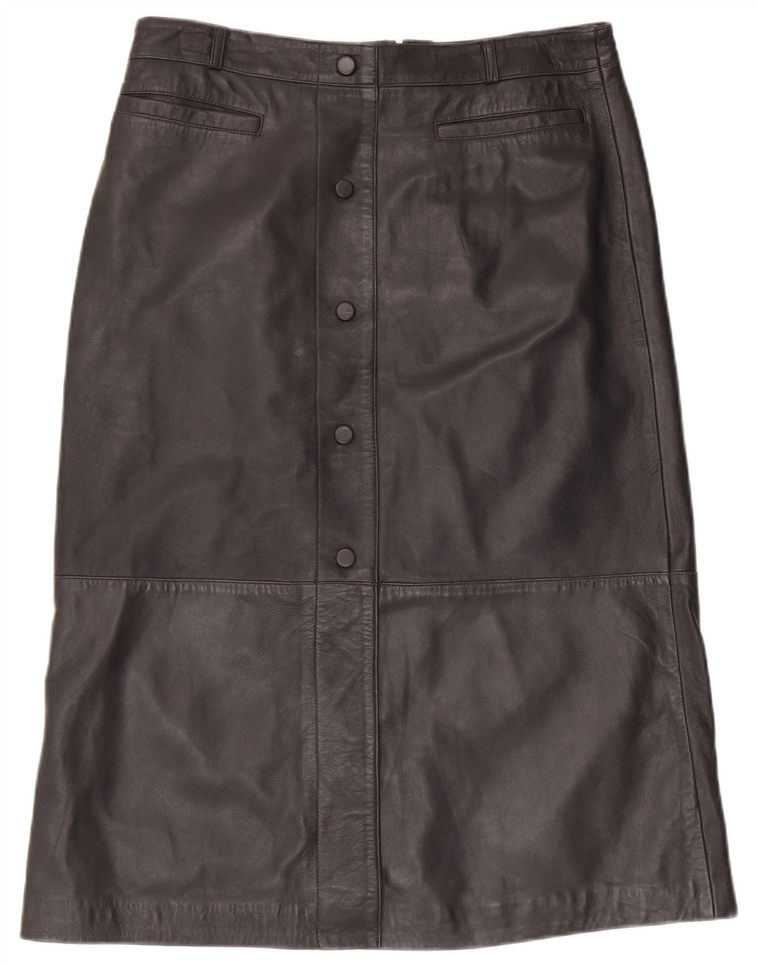 Γυναικεία δερμάτινη φούστα MINT VELVET UK 14 Large W34 Μαύρο δέρμα