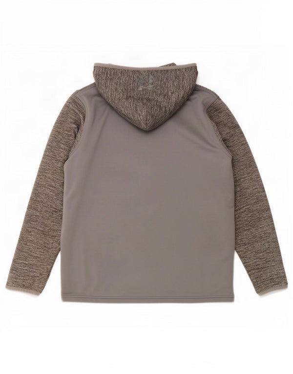 Under Armour Boys Cold Gear Zip Hoodie πουλόβερ 11-12 ετών μεγάλο γκρι