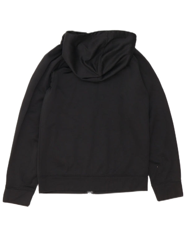 NIKE Boys Therma-Fit Zip Hoodie πουλόβερ 12-13 ετών Μεγάλο μαύρο πολυεστέρα