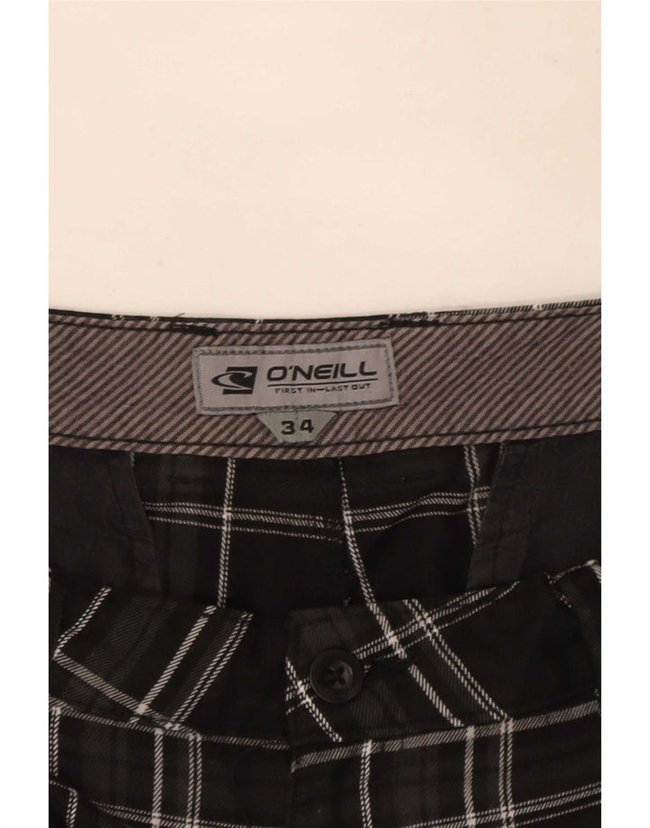 Ανδρικό σορτς Chino O'Neill W34 Large Black Check