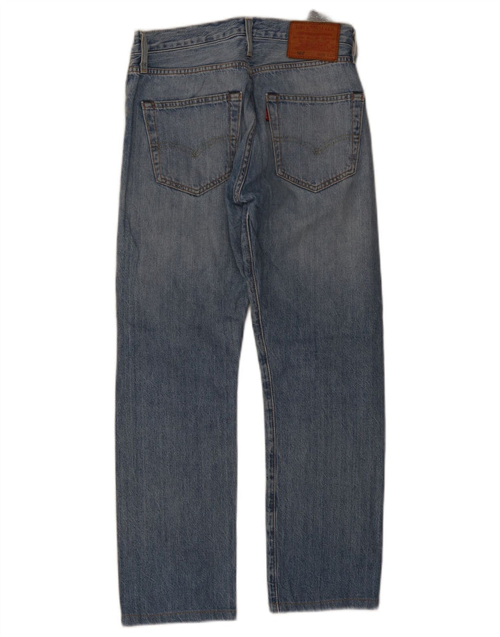 Levi's Womens 501 Straight Jeans W28 L27 Blue Cotton