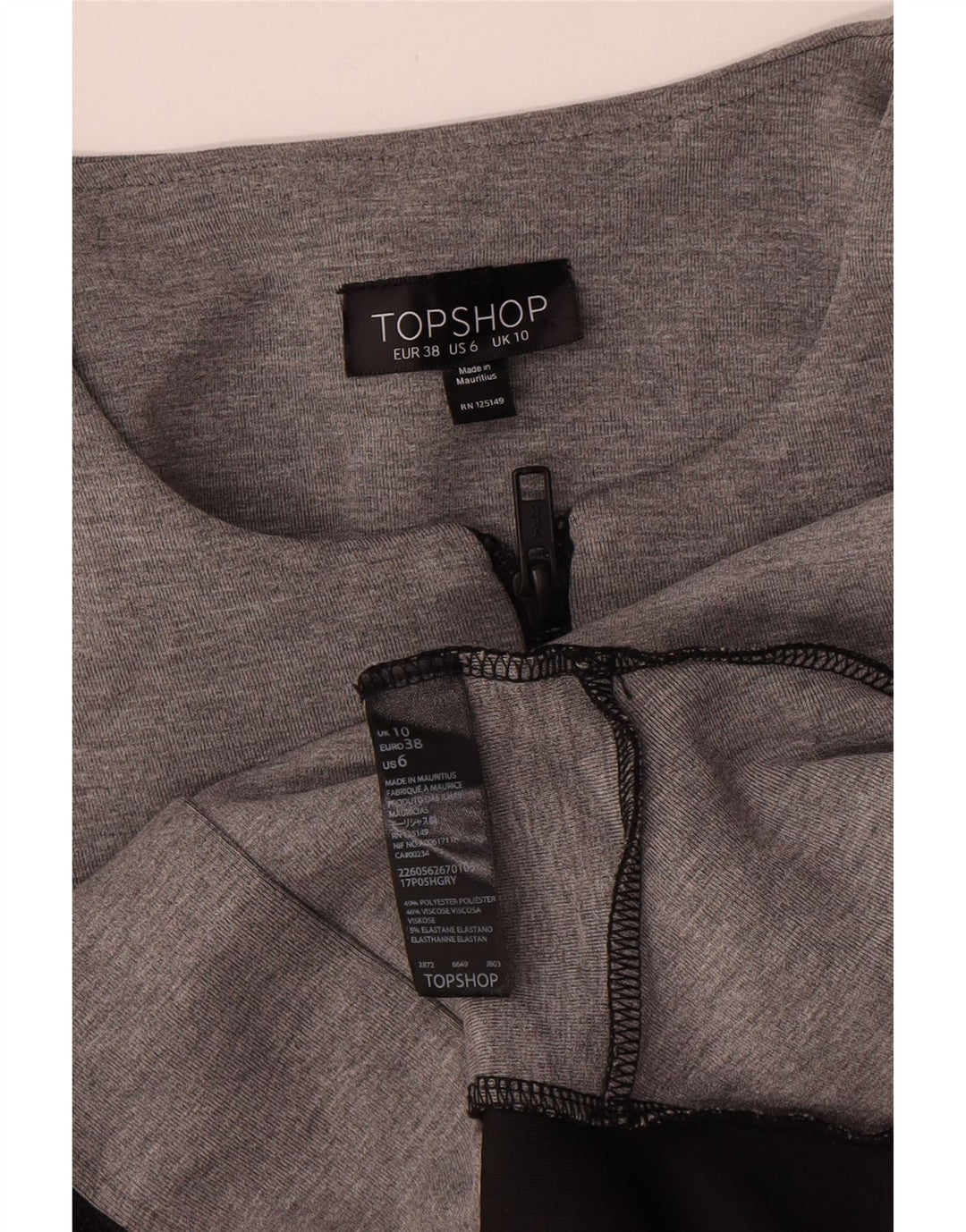 Topshop Γυναικείο μπουφάν σακάκι UK 10 Small Grey Colourblock