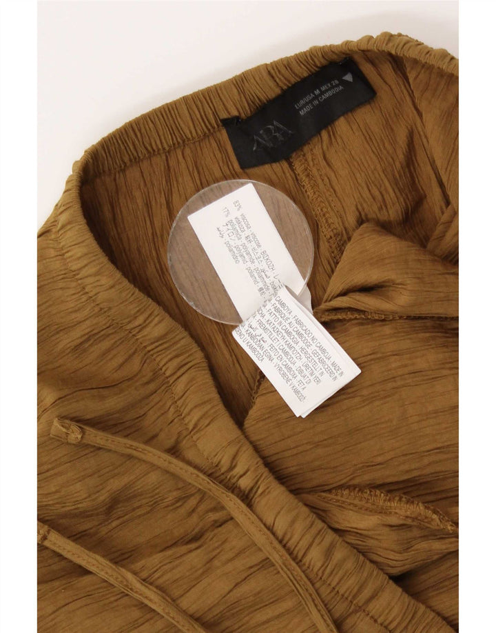 Zara Γυναικεία Maxi Φούστα Medium W28 Beige Viscose