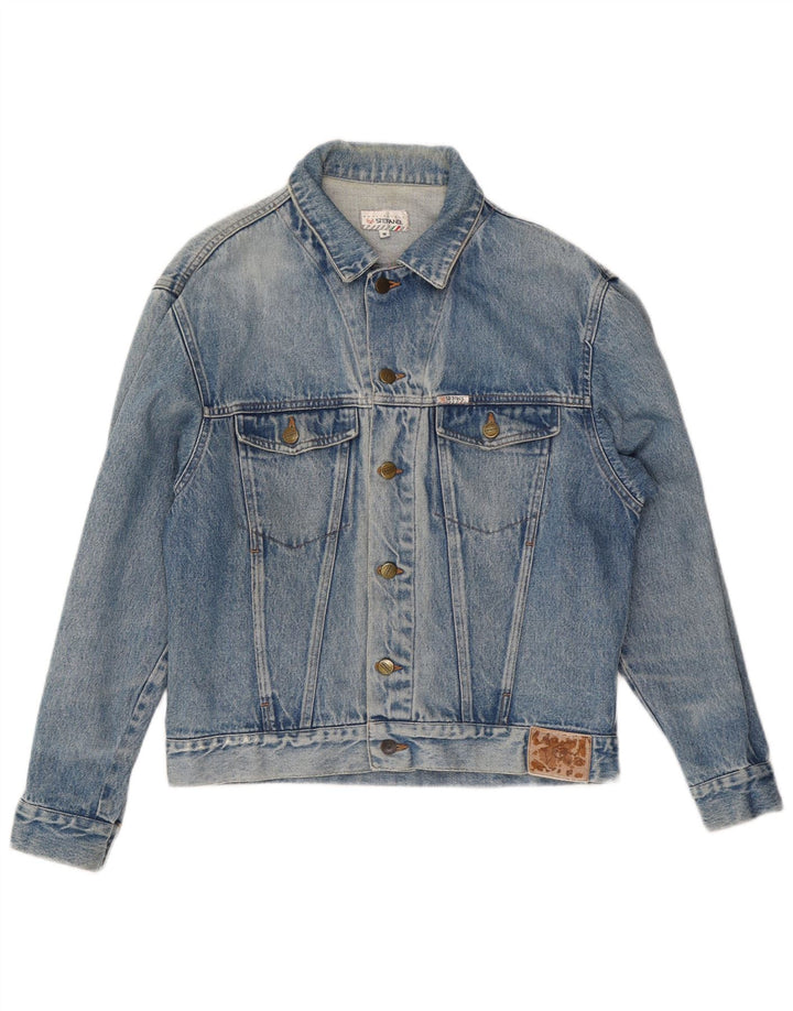 Stefanel Ανδρικό Τζιν Μπουφάν UK 36 Small Blue
