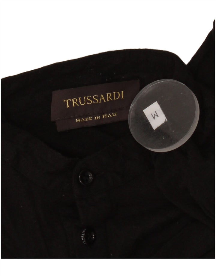Γυναικείο γραφικό πόλο μπλουζάκι Trussardi UK 14 Medium μαύρο