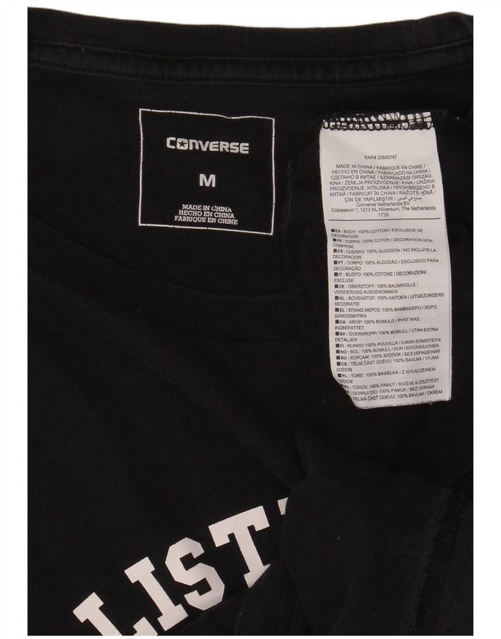 Ανδρικό γραφικό μπλουζάκι CONVERSE Top από μεσαίο μπλε ναυτικό βαμβακερό
