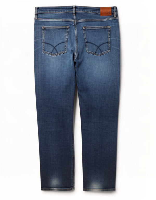 Crew Clothing Ανδρικά Slim Jeans W40 L30 Blue Cotton