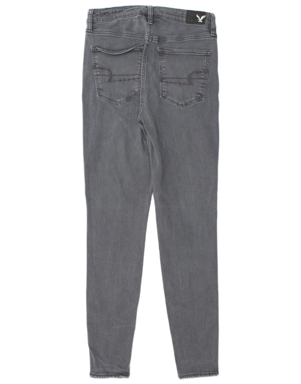 AMERICAN EAGLE OUTFITTERS Γυναικεία Skinny Jeans UK 10 Small W28 L29 Grey