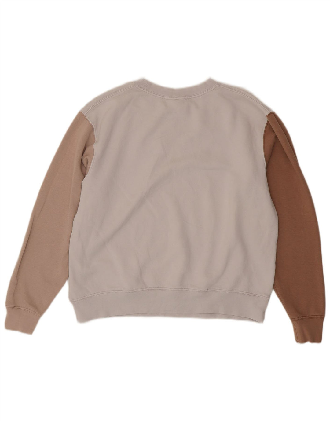 Γυναικείο φούτερ μεγάλου μεγέθους Nike Jumper UK 14 Medium White Colourblock
