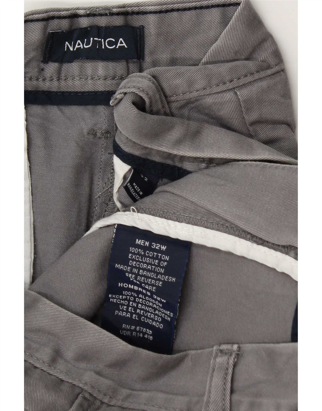 Ανδρικό σορτς chino Nautica W32 μεσαίο γκρι βαμβακερό