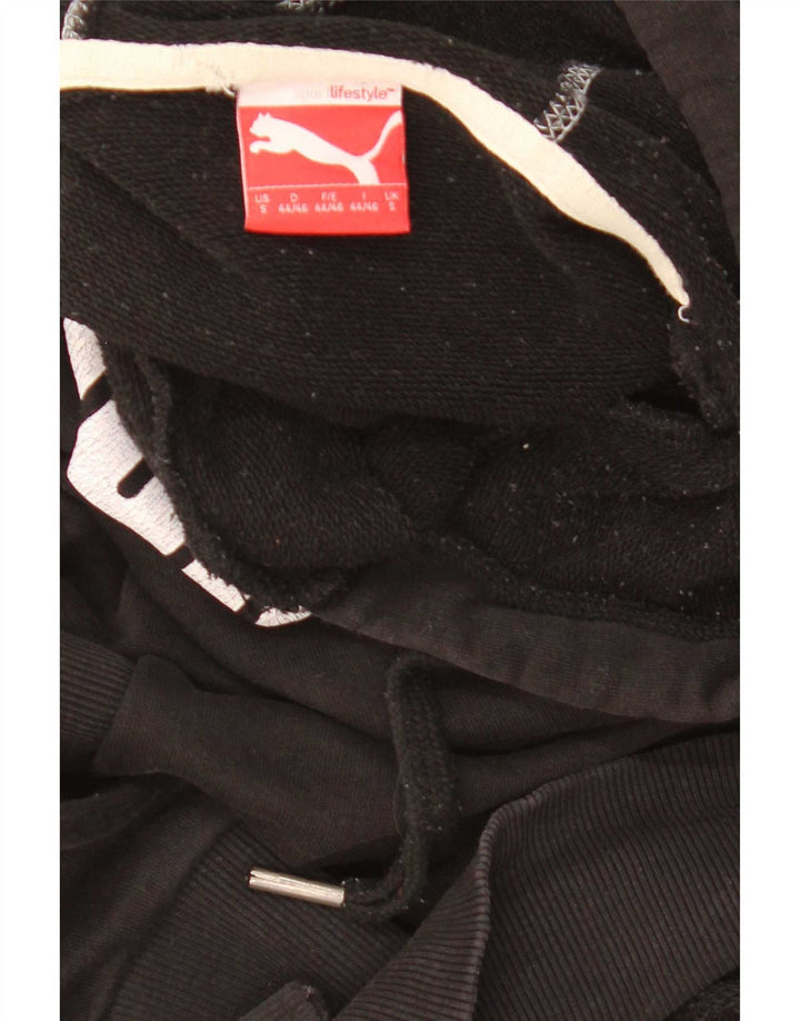 Ανδρικό γραφικό κουκούλα Puma, μαύρο μαύρο