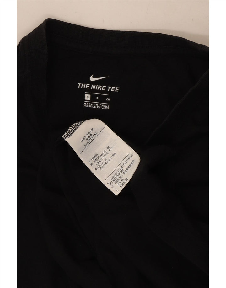 Ανδρικό γραφικό μπλουζάκι Nike, μικρό μαύρο βαμβακερό