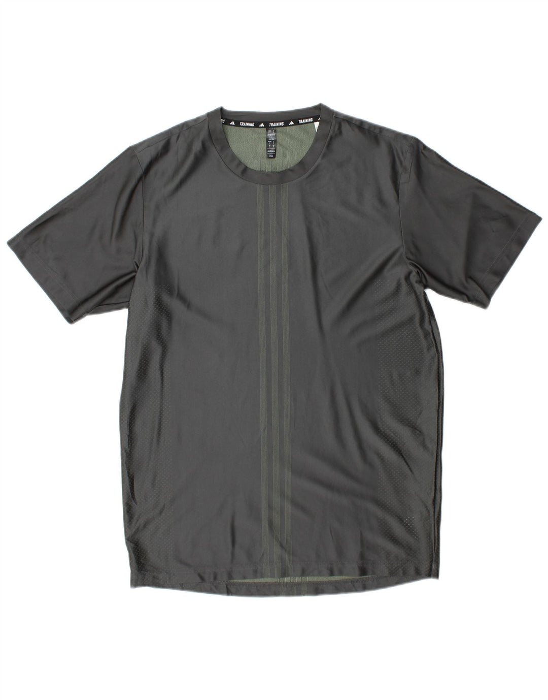 Adidas Ανδρικό T-Shirt Aeroready Τοπ μεσαίο γκρι ριγέ πολυεστέρα