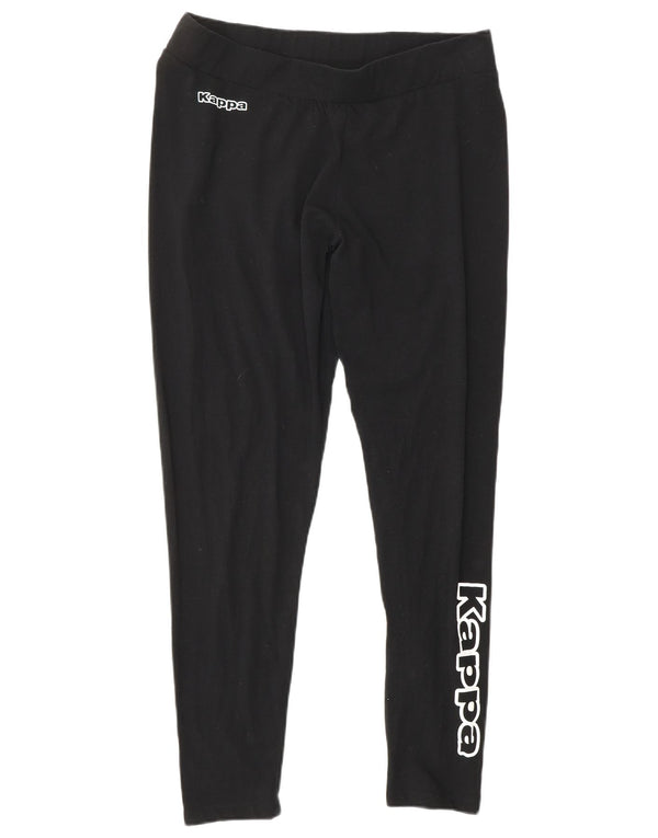 KAPPA Γυναικείο Γραφικό Κολάν UK 18 XL Μαύρο βαμβακερό