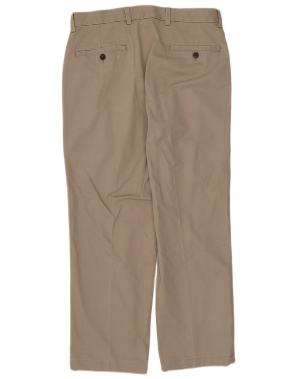 Brooks Brothers Ανδρικό Clark ίσιο παντελόνι Chino W32 L27 Μπεζ βαμβακερό