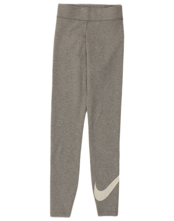 Γυναικεία γραφικά κολάν Nike UK 4 XS Γκρι βαμβακερά