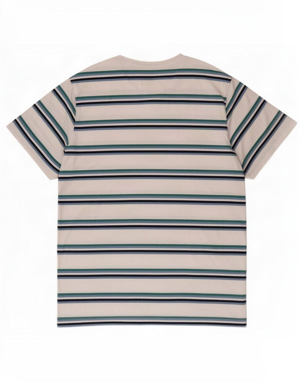 Ανδρικό T-Shirt Crew Clothing Top XL Πολύχρωμο ριγέ βαμβακερό