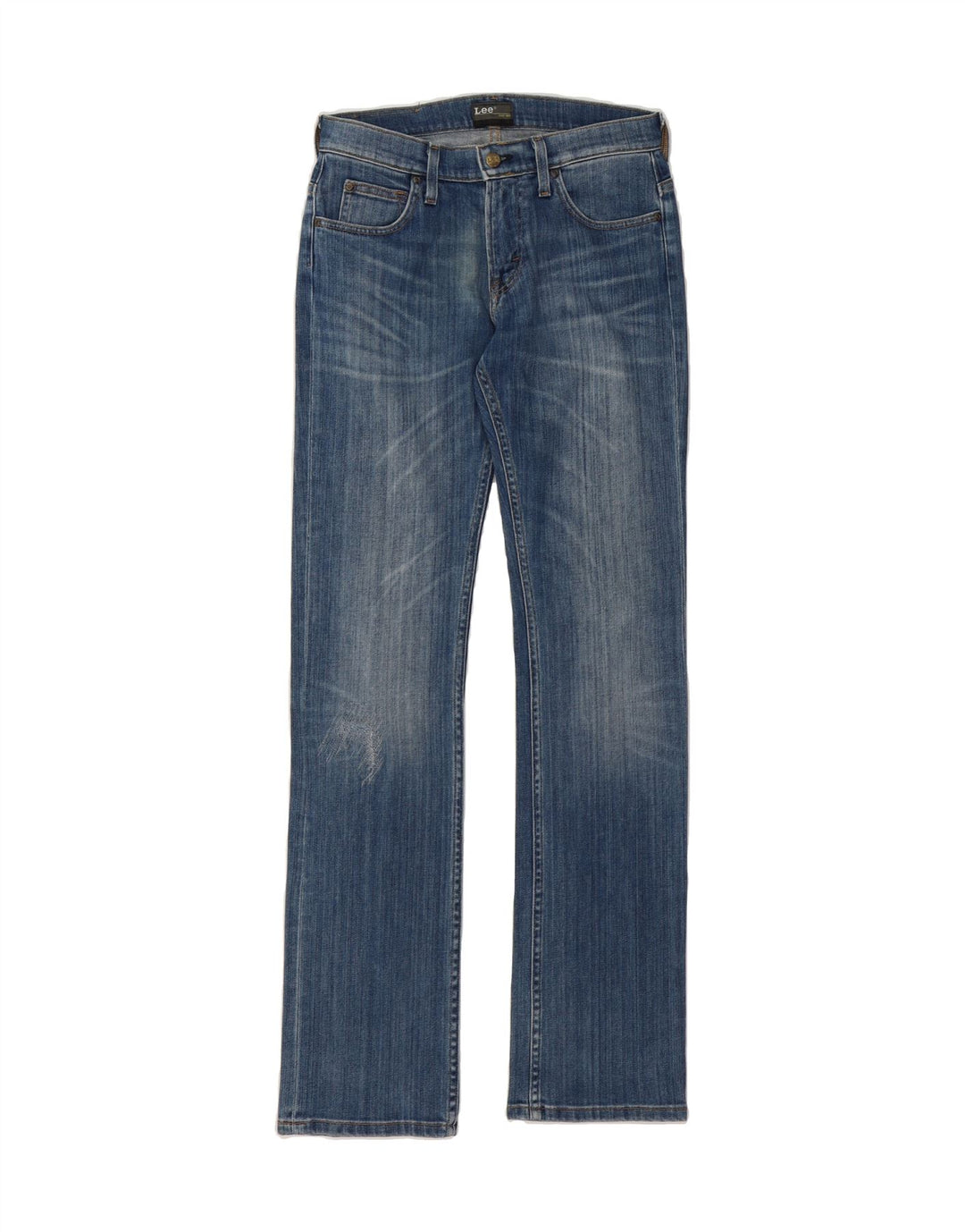 LEE Womens Knox Zip Straight Jeans W30 L34 Blue Cotton Vintage Lee and Second-Hand Lee from Messina Hembry 