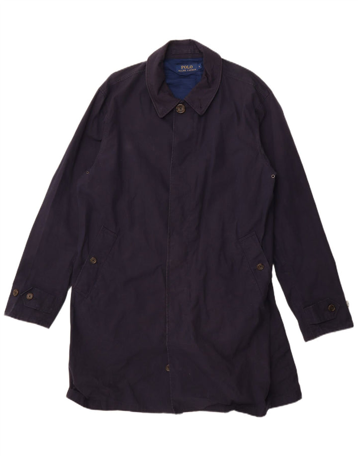 Γυναικείο παλτό Polo Ralph Lauren UK 16 Large Navy Blue Cotton